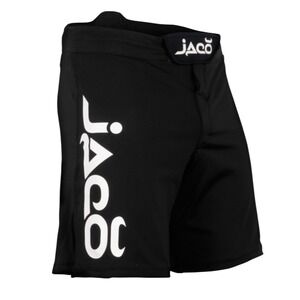 Jaco Resurgence Fight Shorts Mens 40 Black MMA BJJ Grappling Tenacity Logo